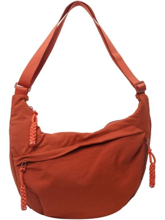 Handbags - Hobo Bag for Women Men Crescent Shoulder Bag Retro Nylon Canvas Crossbody Bag Sl